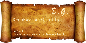 Drenkovics Gizella névjegykártya