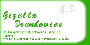 gizella drenkovics business card